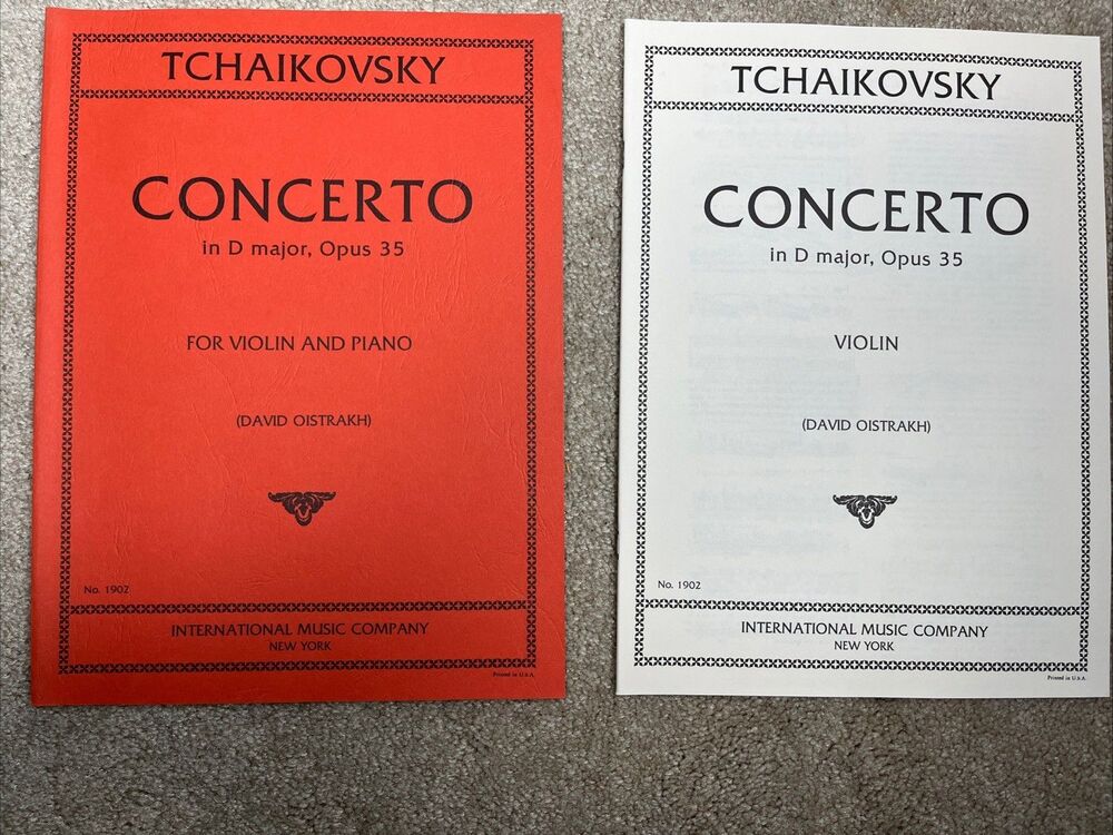 Tchaikovsky Concerto In D Major Opus 35 For Violin and Piano David Oistrakh Mint